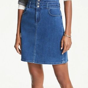 Ann Taylor Blue Denim Skirt